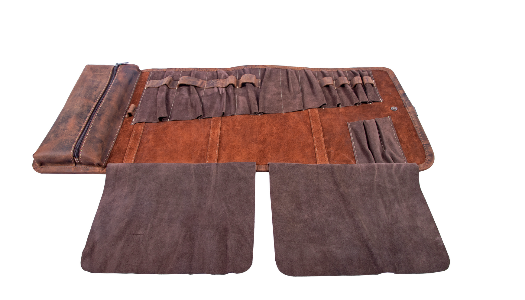 Werkzeugrolle Monza | Leder Büffelhaut | Außergewöhnlich - „Quater piping“ an der Kante des Leders | die besten Täschner Meister, die ihr Handwerk verstehen