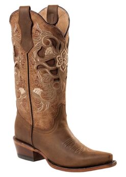 Westernstiefel Floral Cut-Out – Handgefertigt & Romantisch.