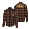 Yellowstone Westernhemd Herren mit Karo, Stone-Washed-Look und Westernstickerei