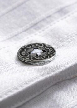 Weit geschnittenes Western-Jacquardhemd Herren aus Baumwolle mit Stehkragen und Metallknöpfen